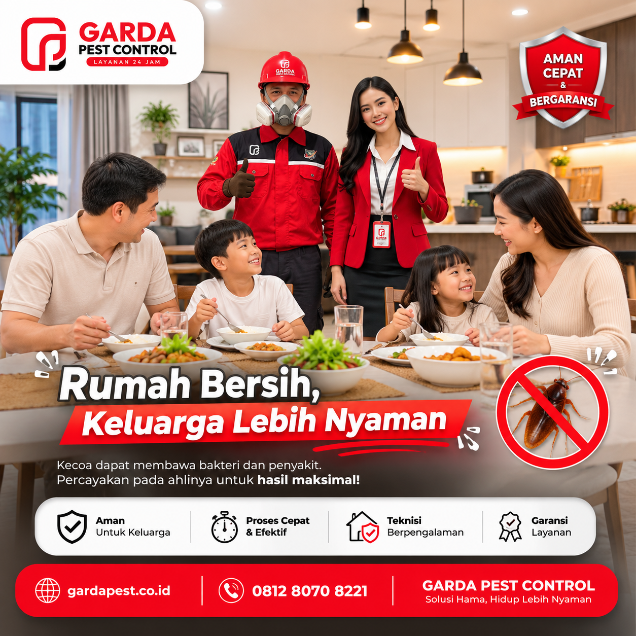 Jasa Pembasmi Kecoa untuk Restoran di Bogor: Solusi Tuntas Garda Pest Control Bogor