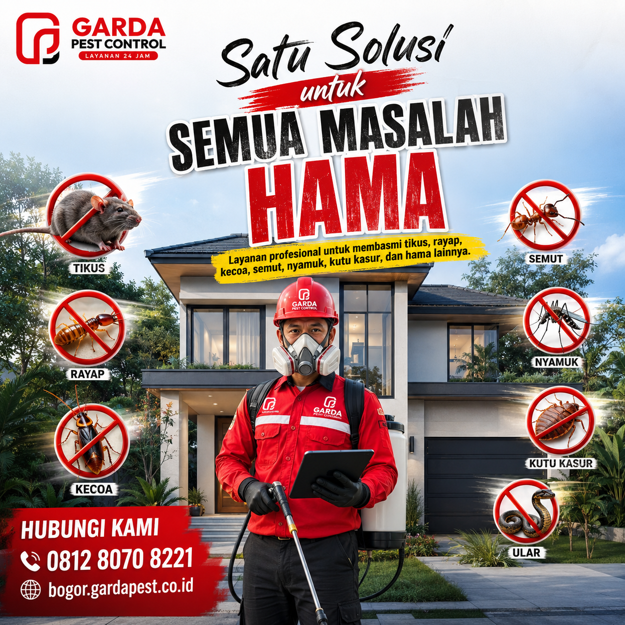 Harga Jasa Pest Control Bogor: Panduan Estimasi Biaya & Layanan Hama