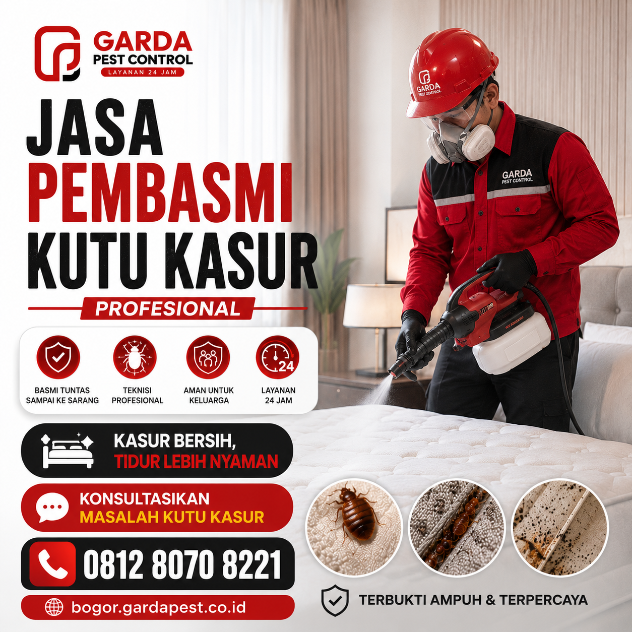 Harga Jasa Pembasmi Kutu Kasur di Bogor
