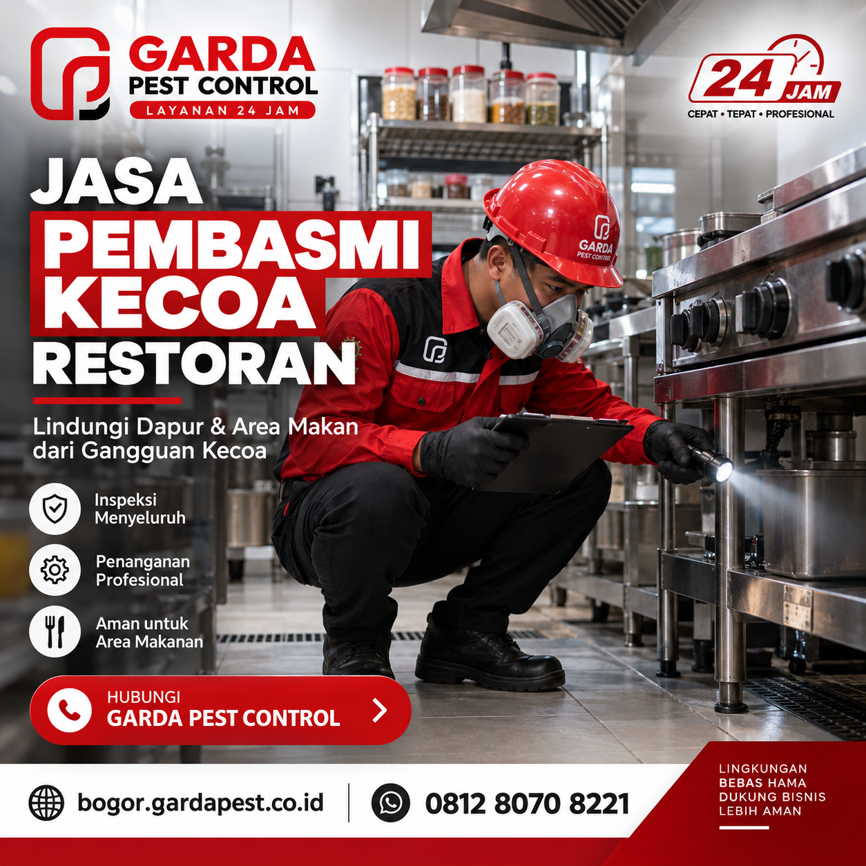 Layanan Pest Control Kecoa Restoran Area Sentul Dan Bogor Kota
