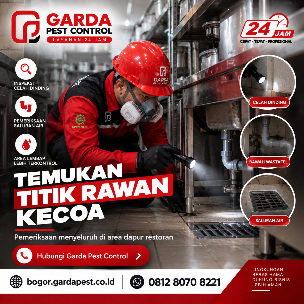 Jasa Pembasmi Kecoa Restoran di Bogor: Penanganan Cepat Bebas Hama Dapur