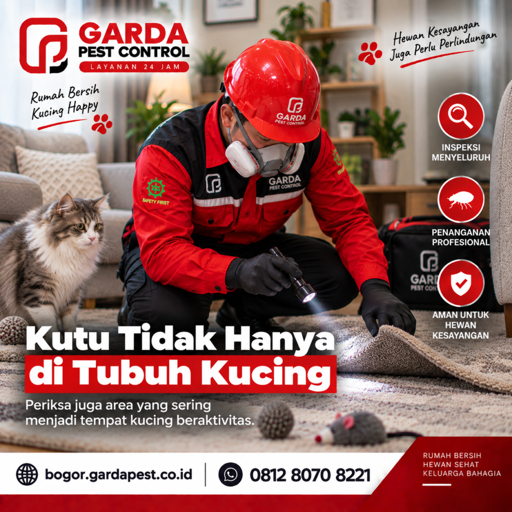 Jasa Basmi Kutu Kucing Bergaransi di Bogor